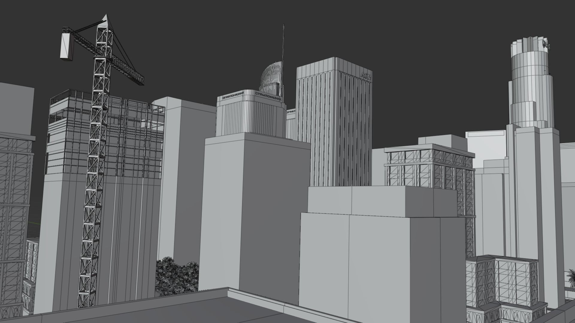 Los Angeles Hollywood Downtown California America LA 3D model_42