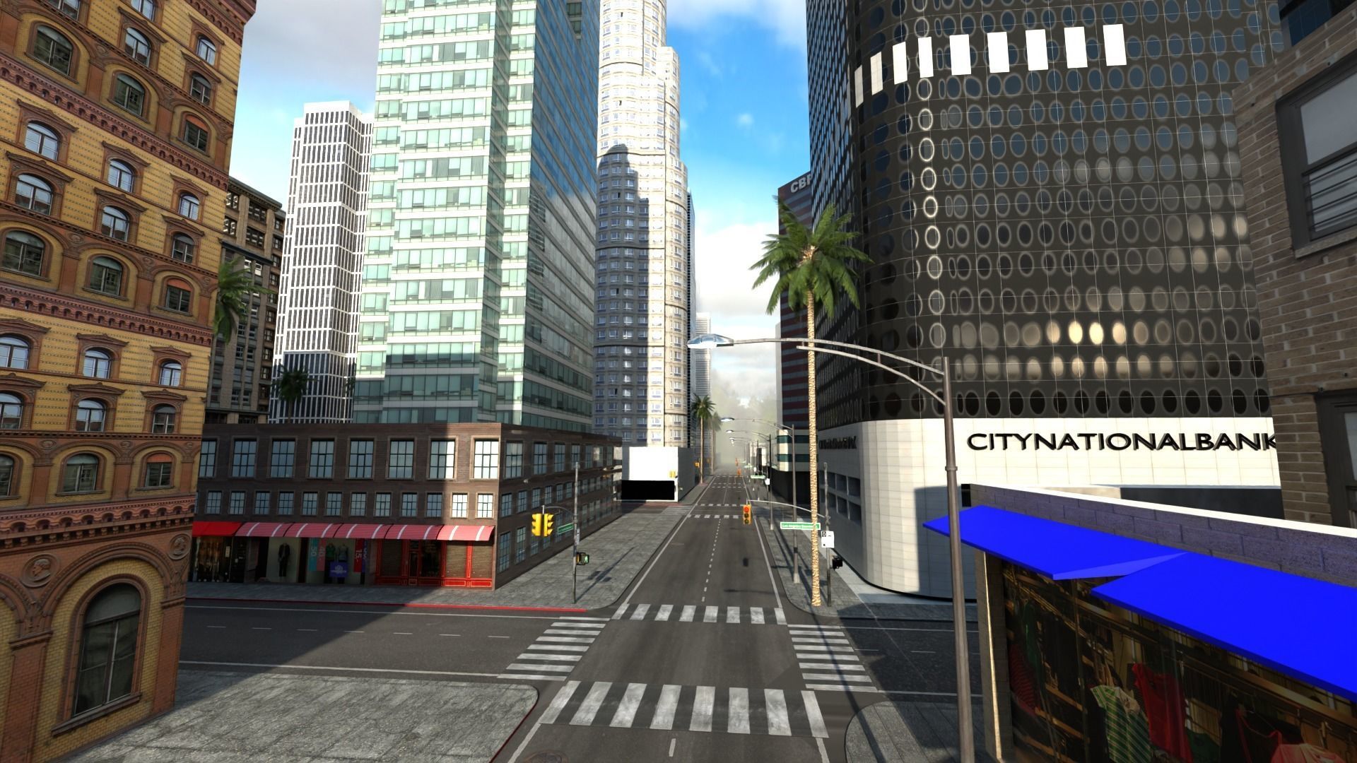 Los Angeles Hollywood Downtown California America LA 3D model_59