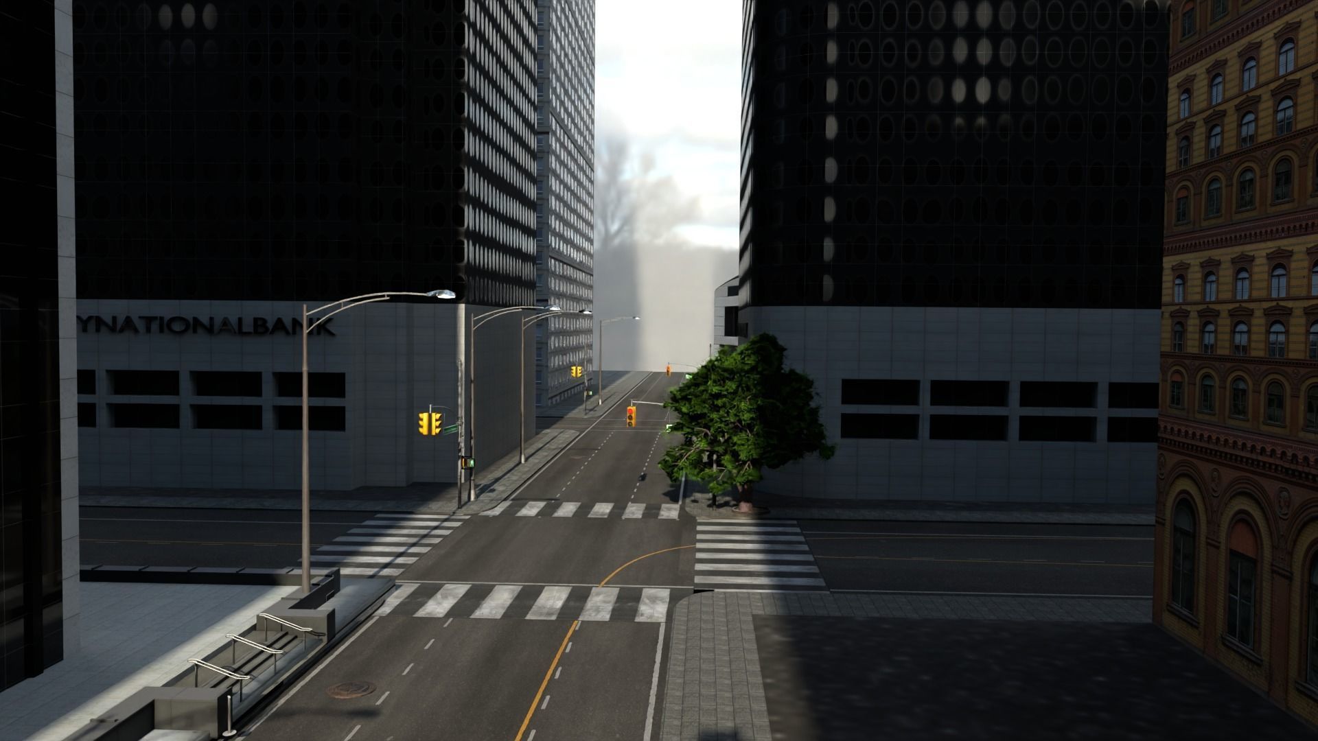 Los Angeles Hollywood Downtown California America LA 3D model_37