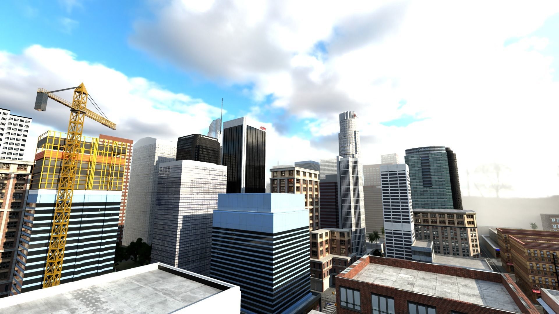 Los Angeles Hollywood Downtown California America LA 3D model_28