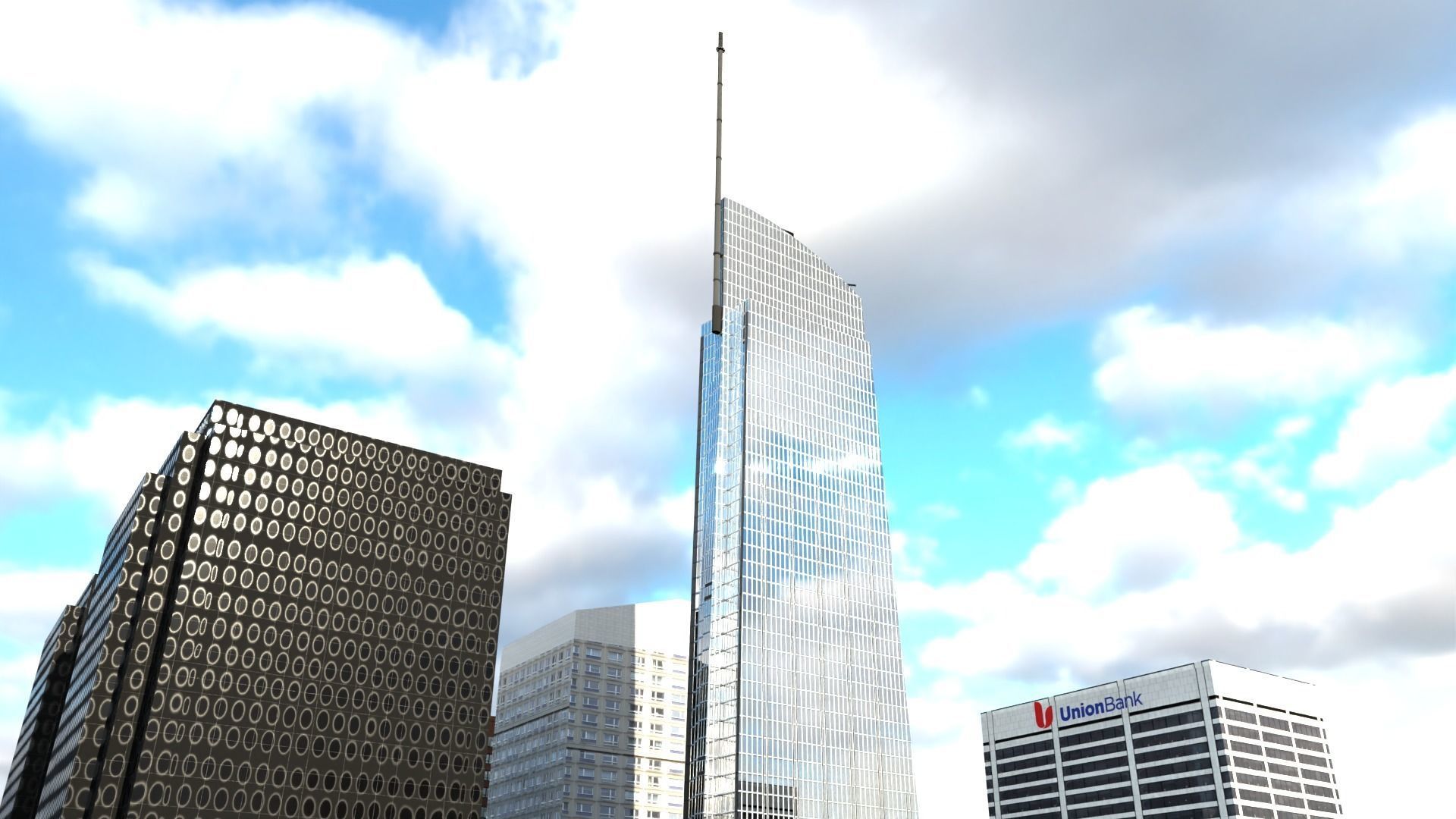 Los Angeles Hollywood Downtown California America LA 3D model_107