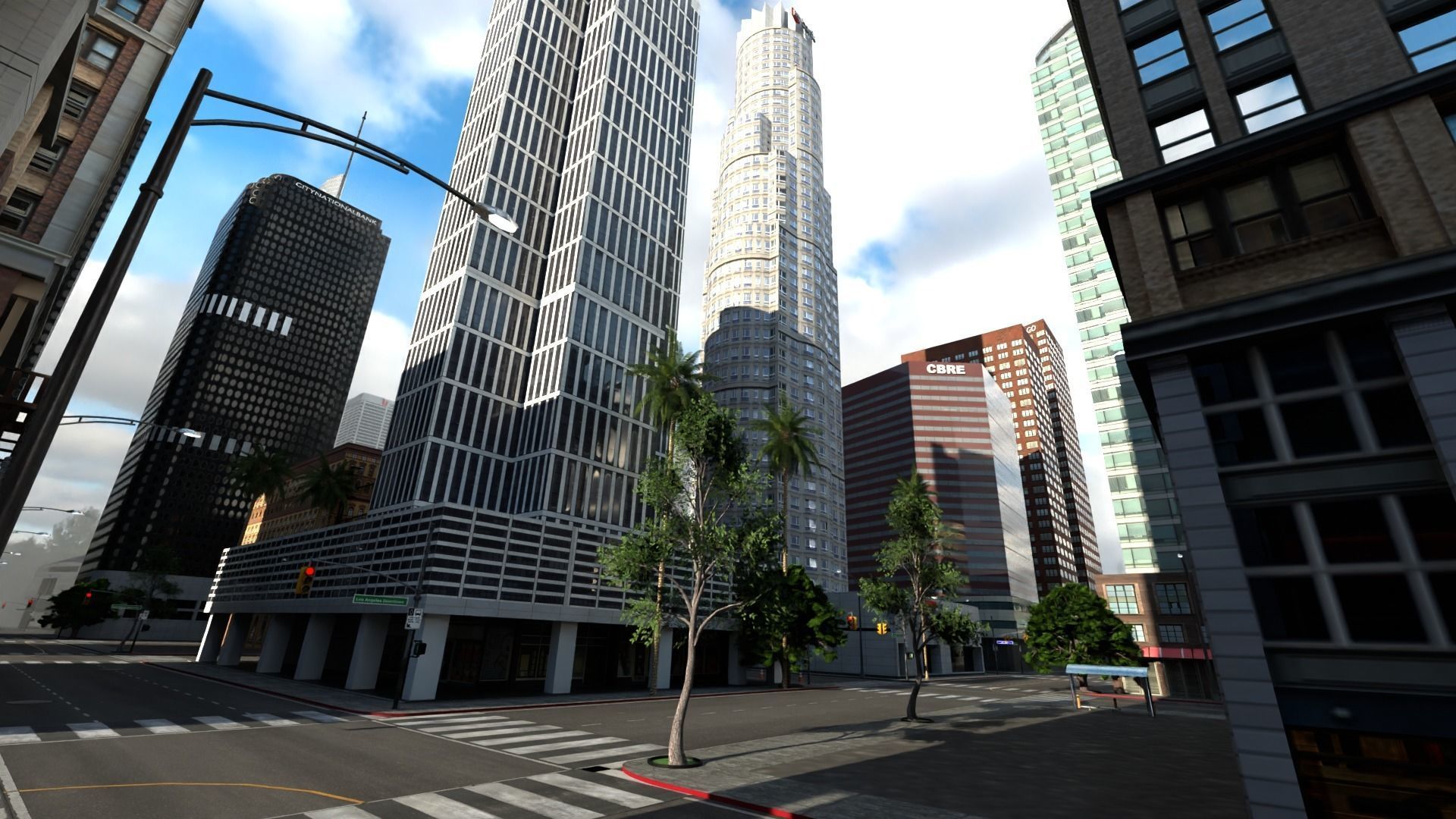 Los Angeles Hollywood Downtown California America LA 3D model_98