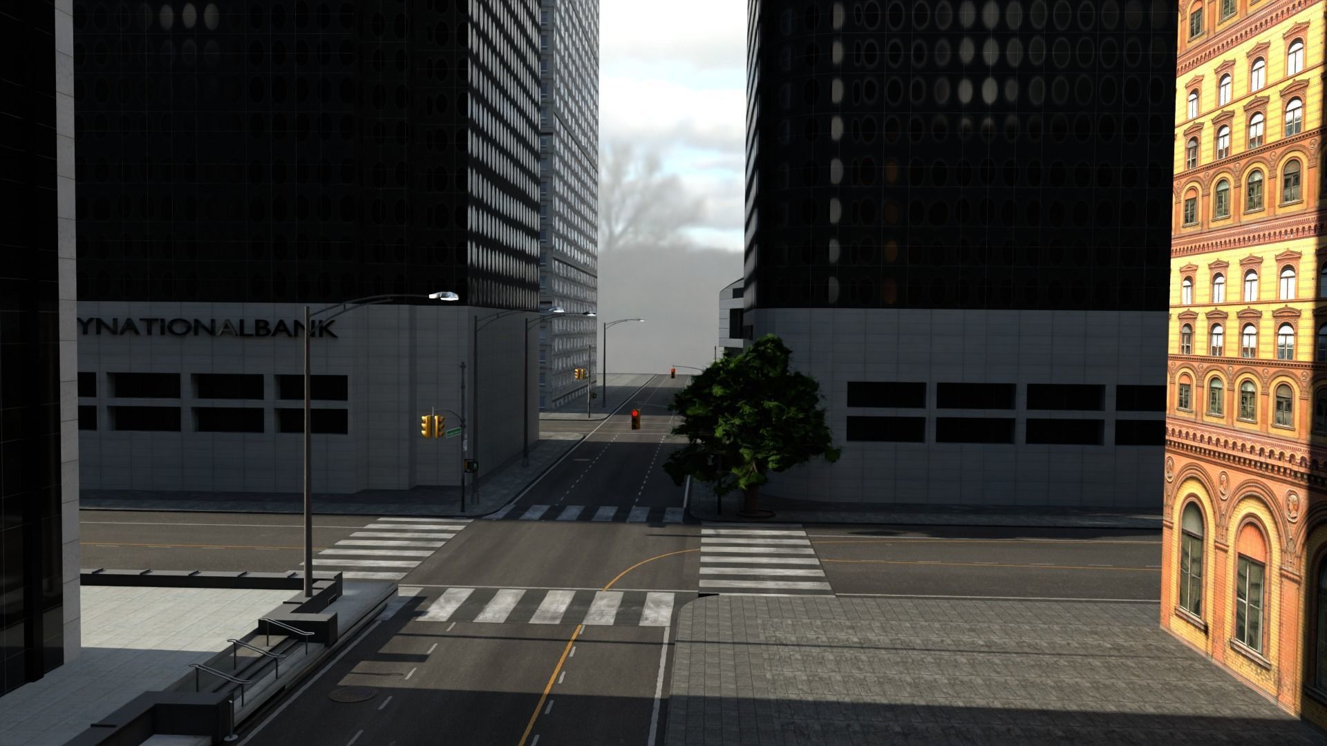 Los Angeles Hollywood Downtown California America LA 3D model_102