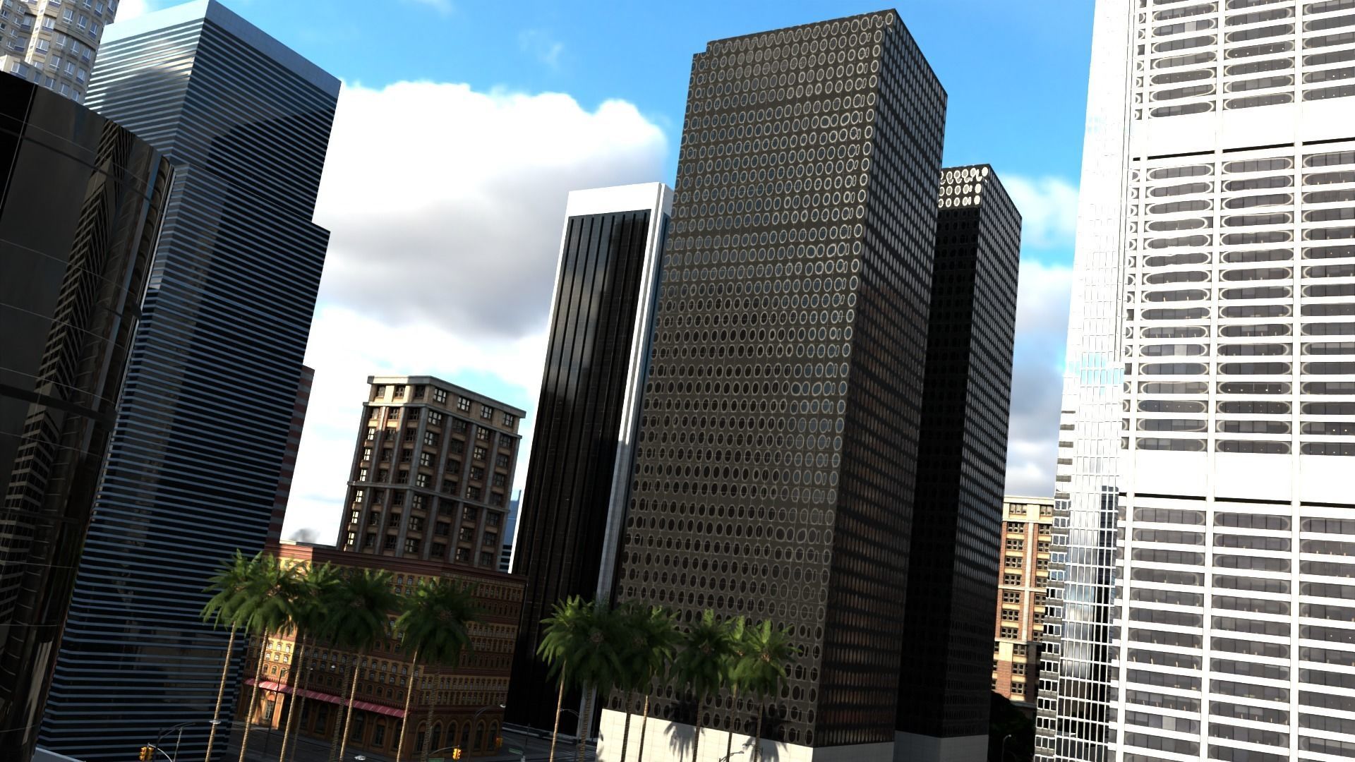 Los Angeles Hollywood Downtown California America LA 3D model_49