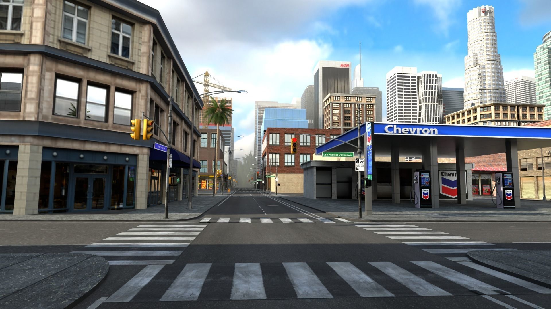 Los Angeles Hollywood Downtown California America LA 3D model_56