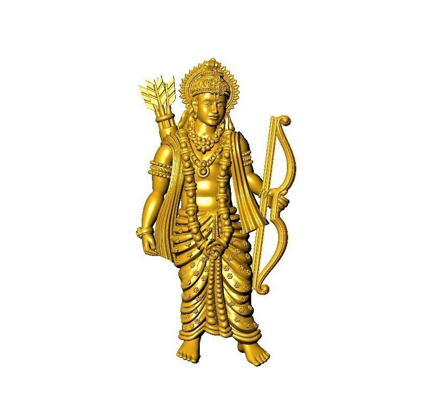 Ram sita  statue 3D print model_1