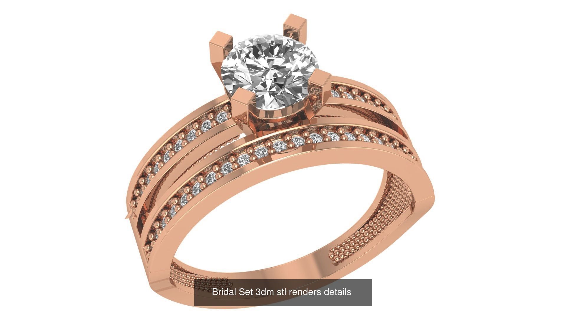 17 Bridal Set 3dm stl renders details 3D Model Collection_11