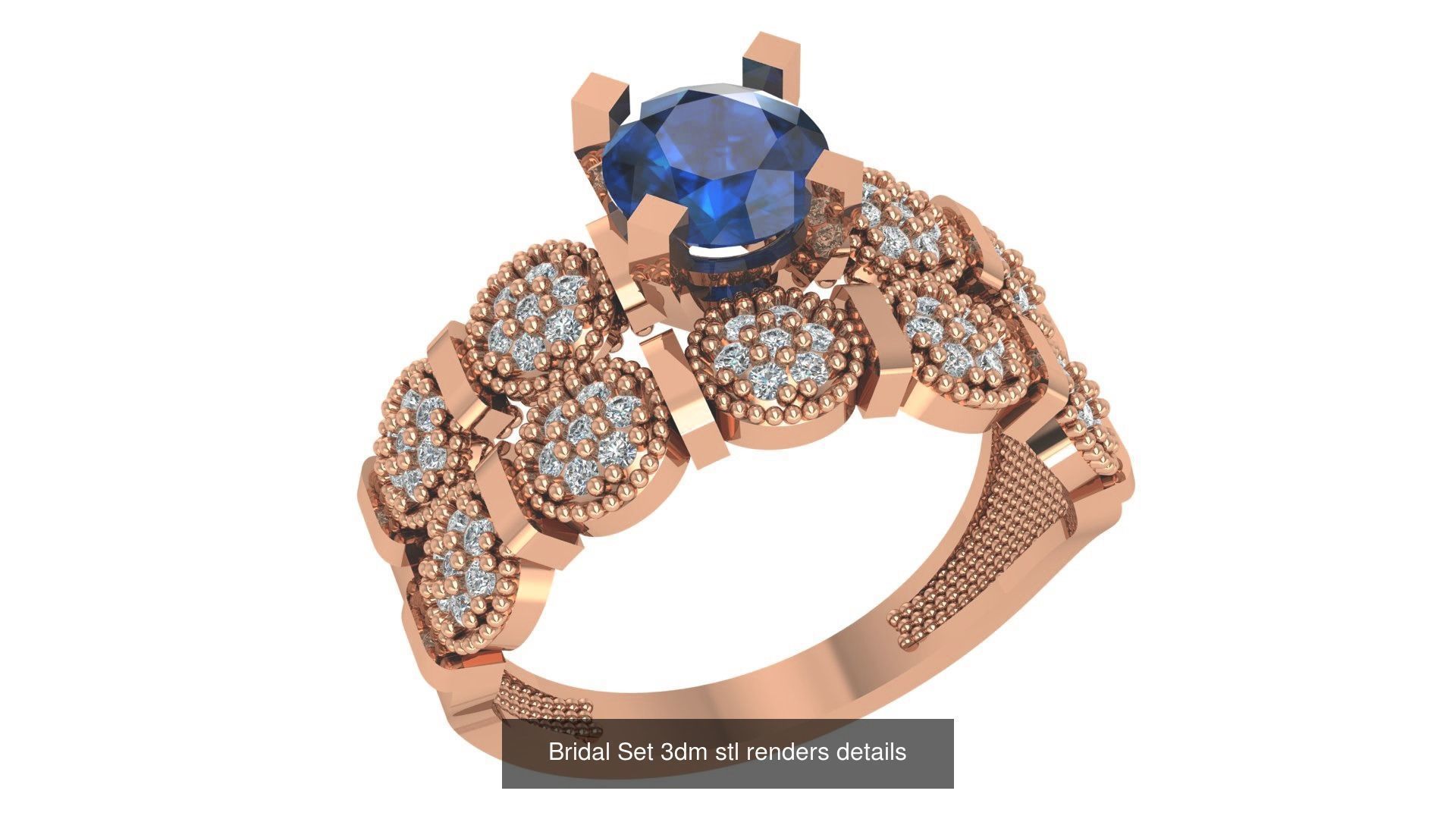 17 Bridal Set 3dm stl renders details 3D Model Collection_17