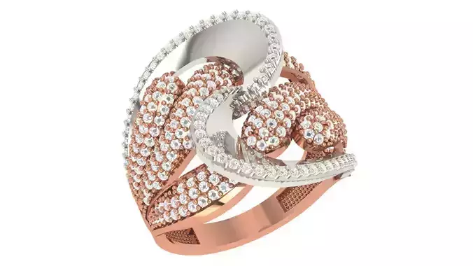 High Jewelry Diamond Cocktail Ring 3dm stl renders details 3D print model High Jewelry Diamond Cocktail Ring 3dm stl renders details 3D print model