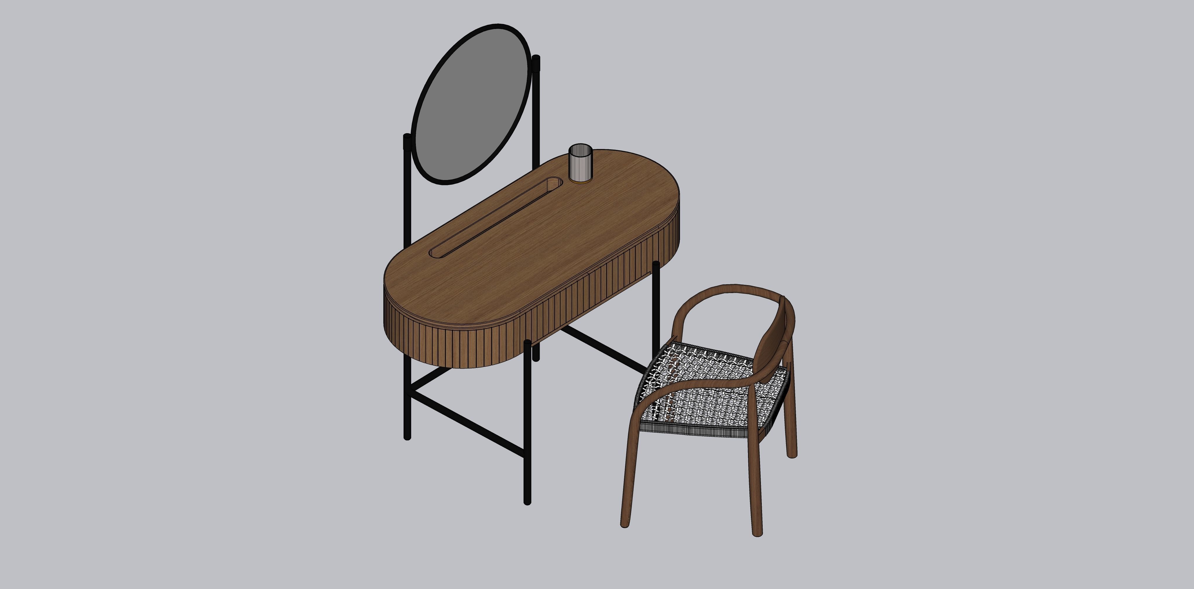 Dressing Table SKLUM Mango Analis 3D model_2
