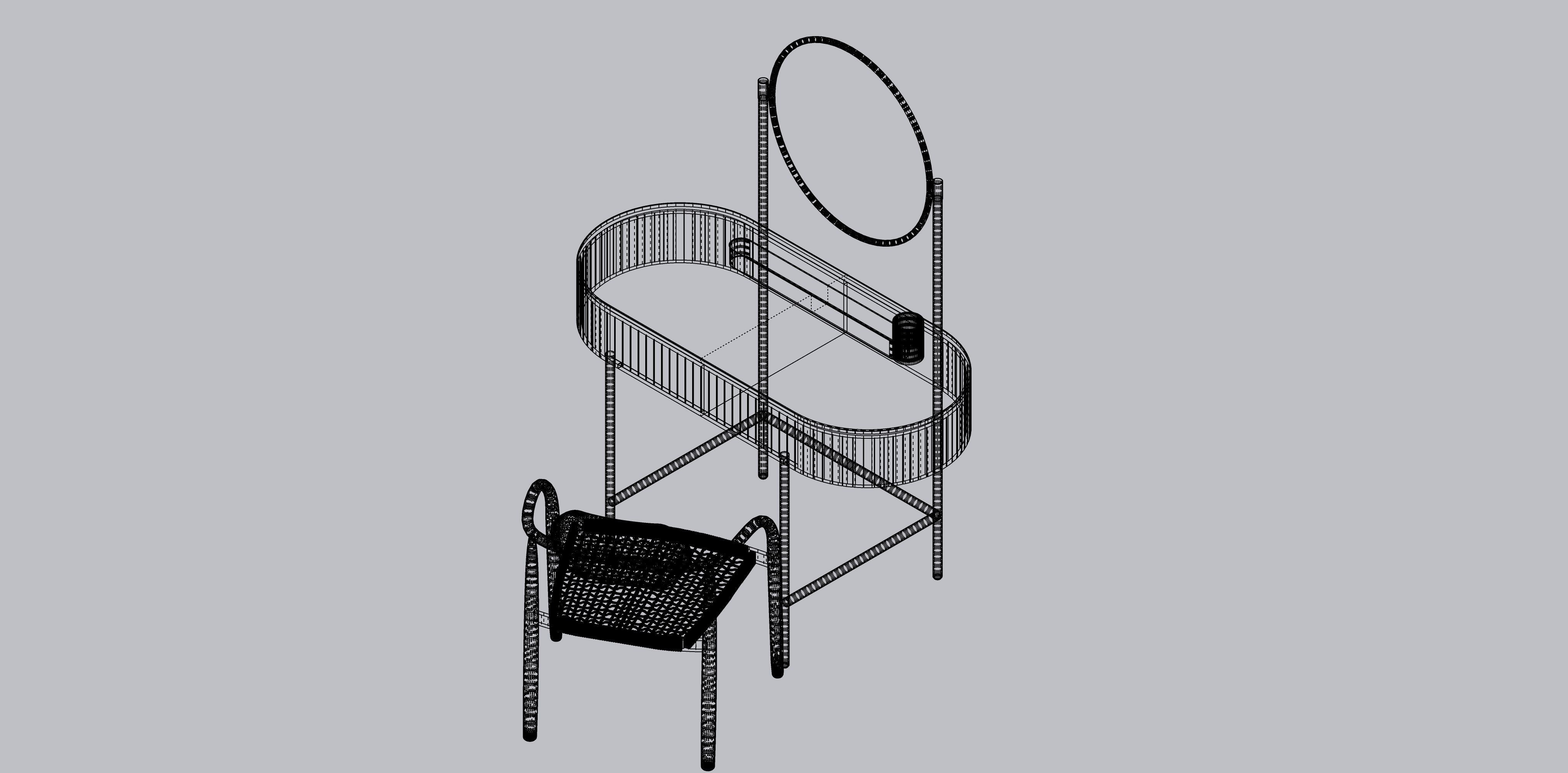 Dressing Table SKLUM Mango Analis 3D model_8