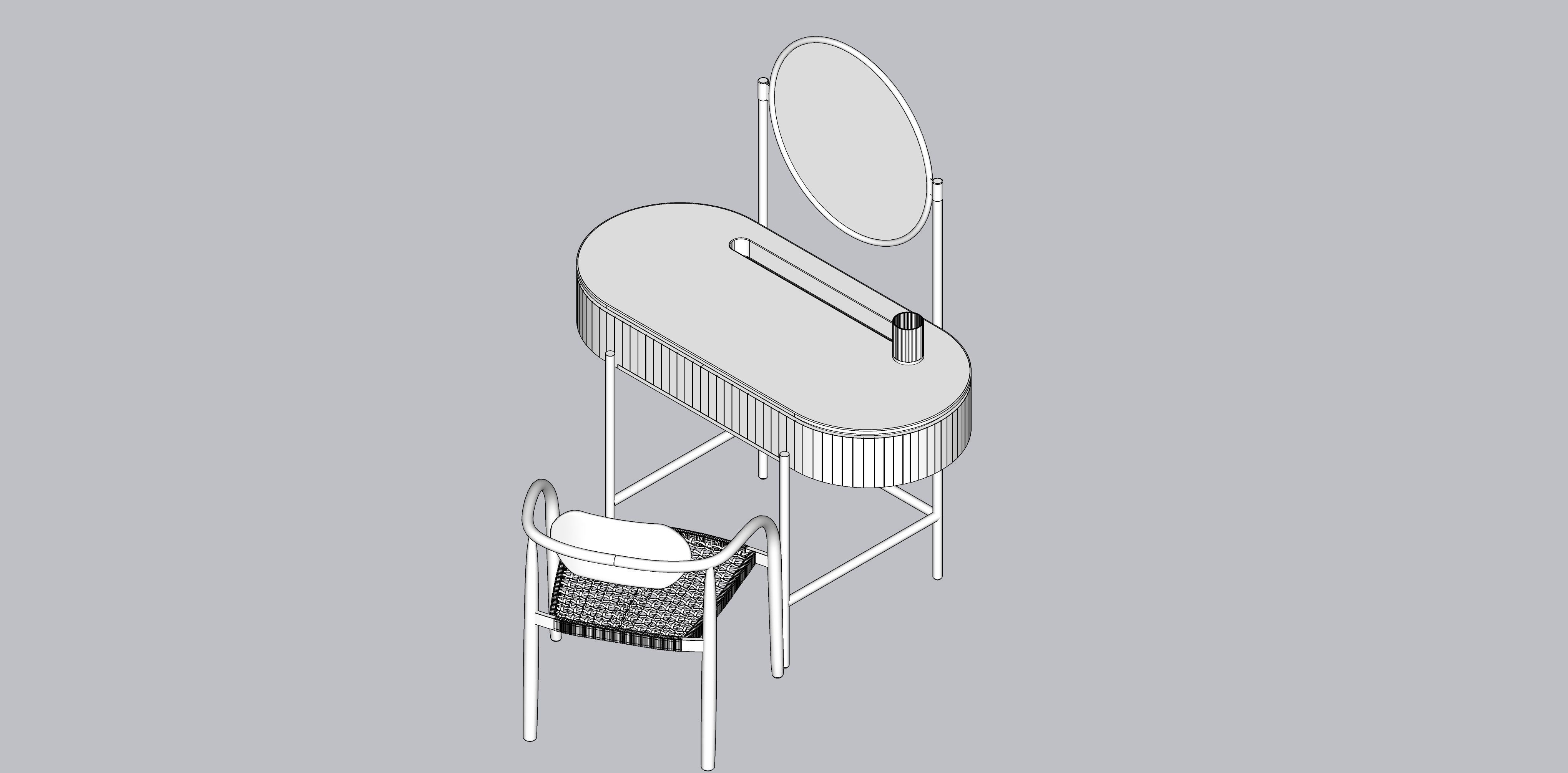 Dressing Table SKLUM Mango Analis 3D model_7