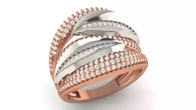 High Jewelry Diamond Cocktail Ring 3dm stl renders details 3D print model High Jewelry Diamond Cocktail Ring 3dm stl renders details 3D print model