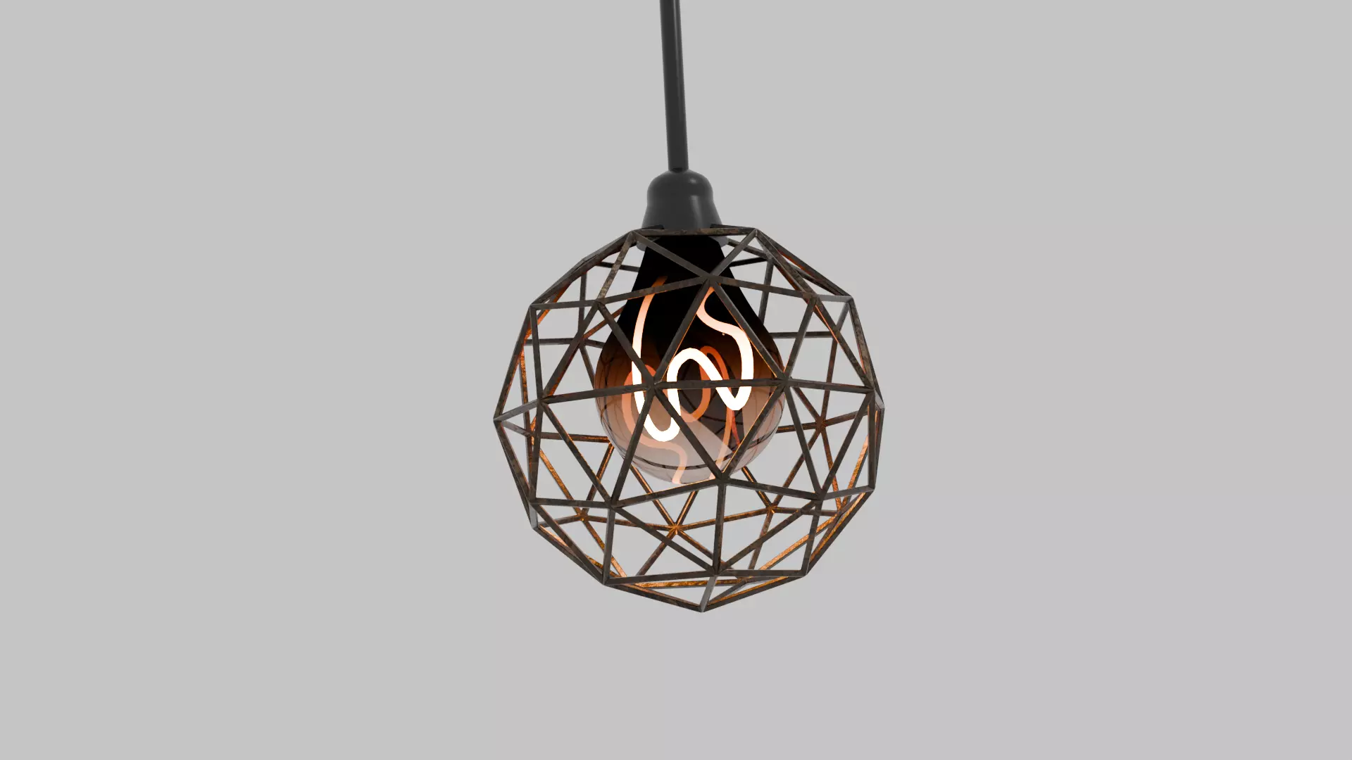 Single Ceiling Lamp Free 3D model_0