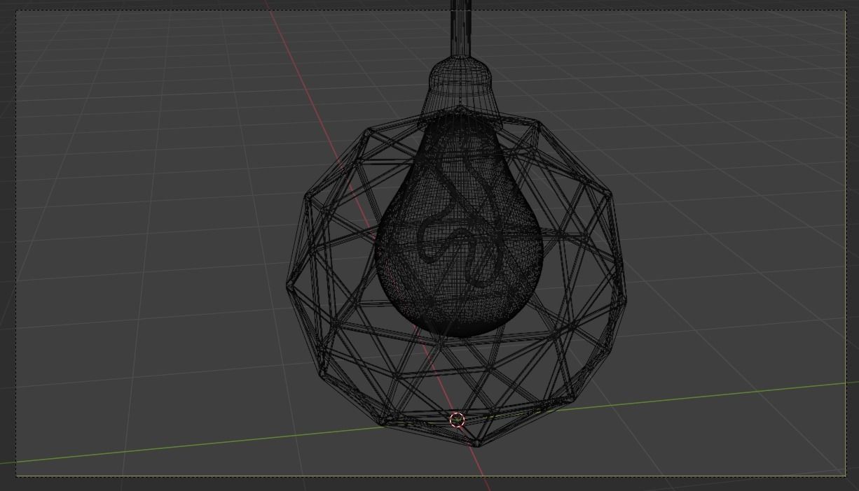 Single Ceiling Lamp Free 3D model_6