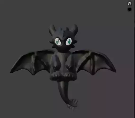 toothless 3d print 