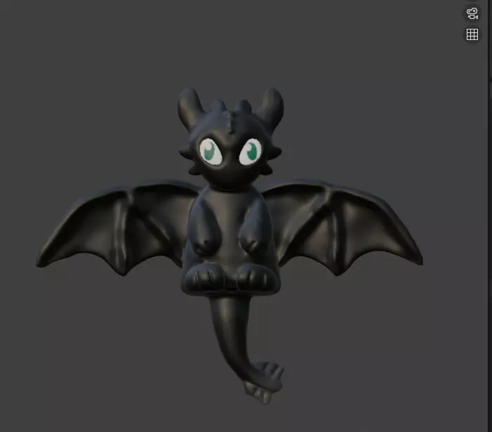toothless 3d print 3D print model