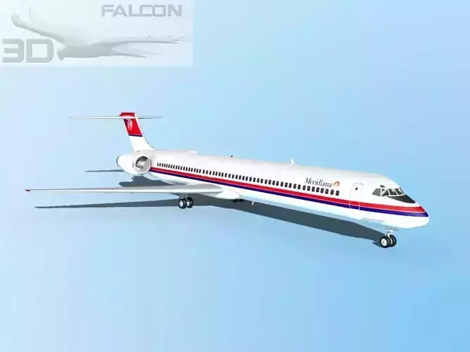 Falcon3D MD-80 Meridiana 3D model