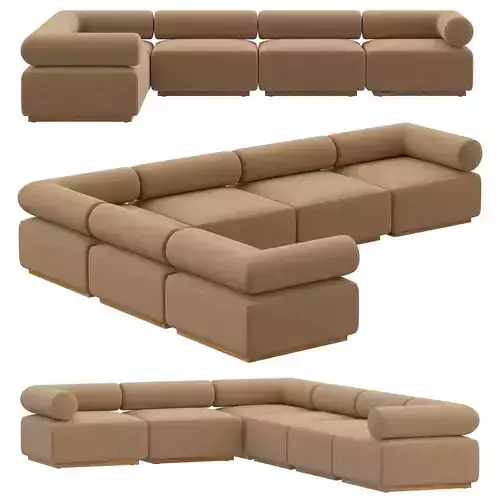  CELLINA MODULAR CUSTOMIZABLE SECTIONAL 3D model