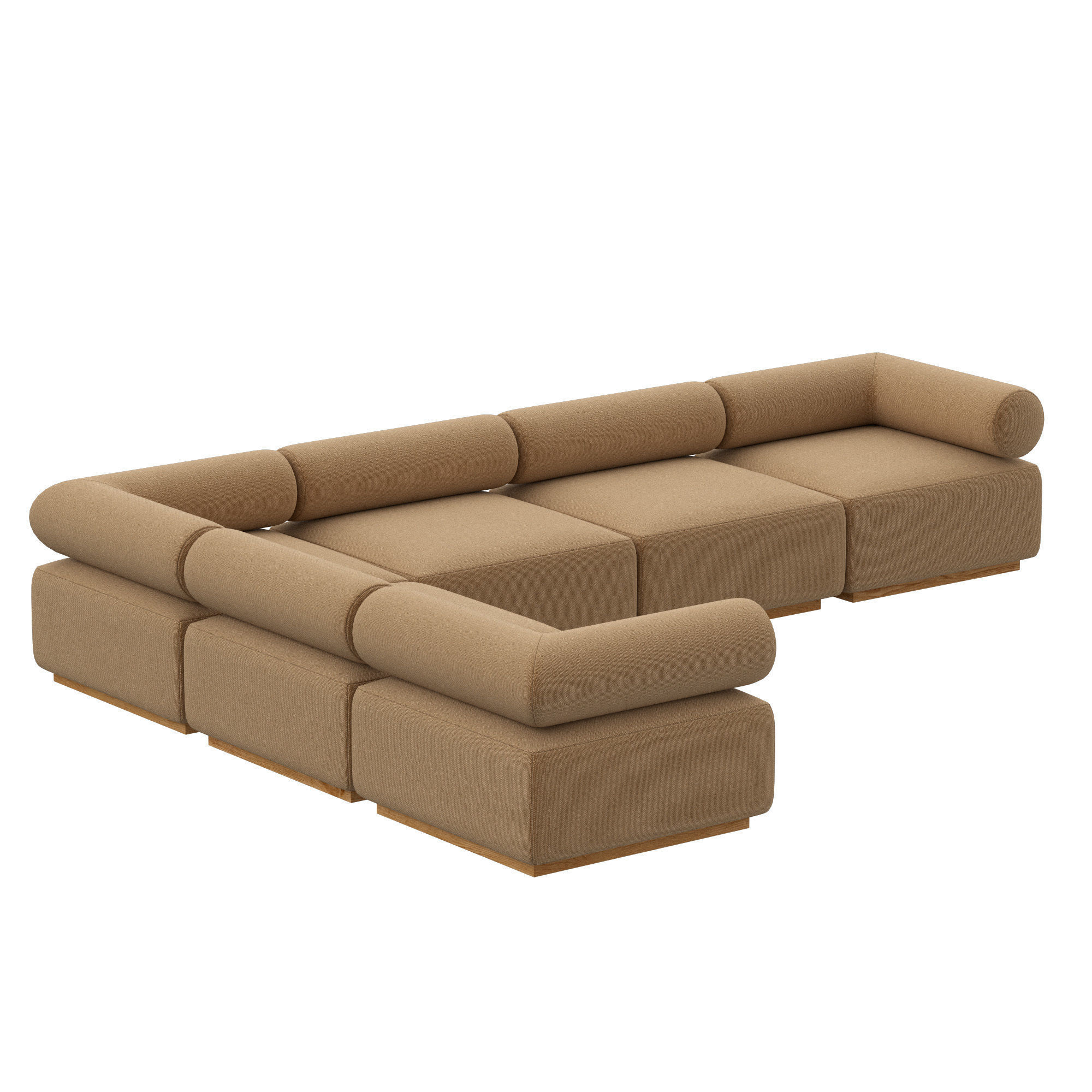 CELLINA MODULAR CUSTOMIZABLE SECTIONAL 3D model_1