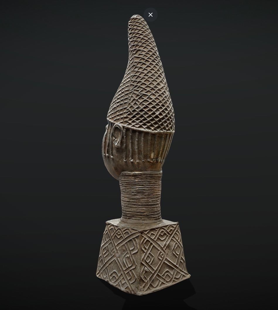 Uhunmwu elao oghe Iyoba- Queen Mother Idia II Low-poly 3D model_2