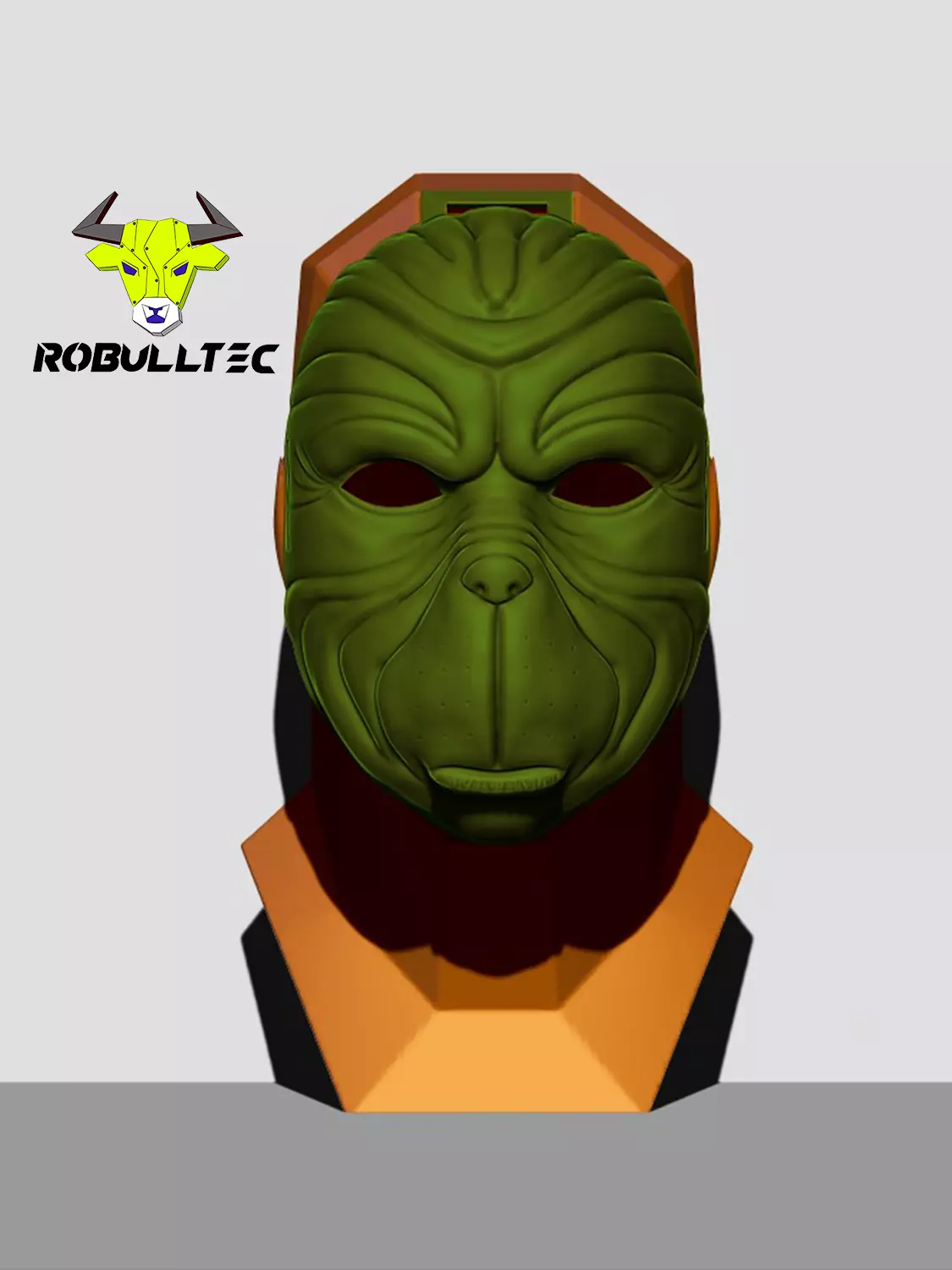 GRINCH MASK 3D print model_0
