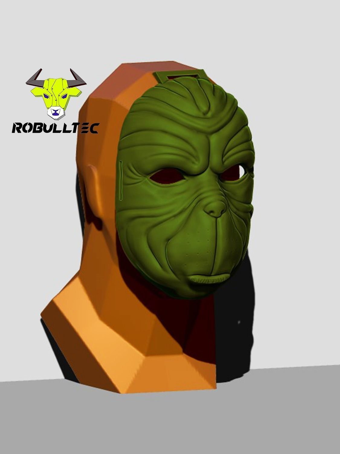 GRINCH MASK 3D print model_1