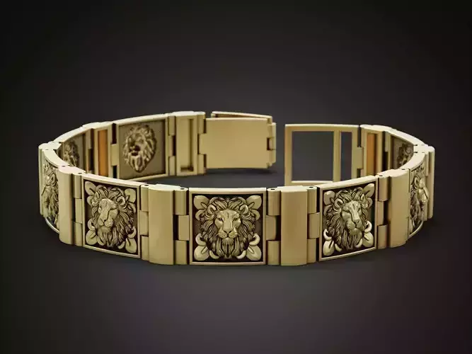 Lion head bracelet 