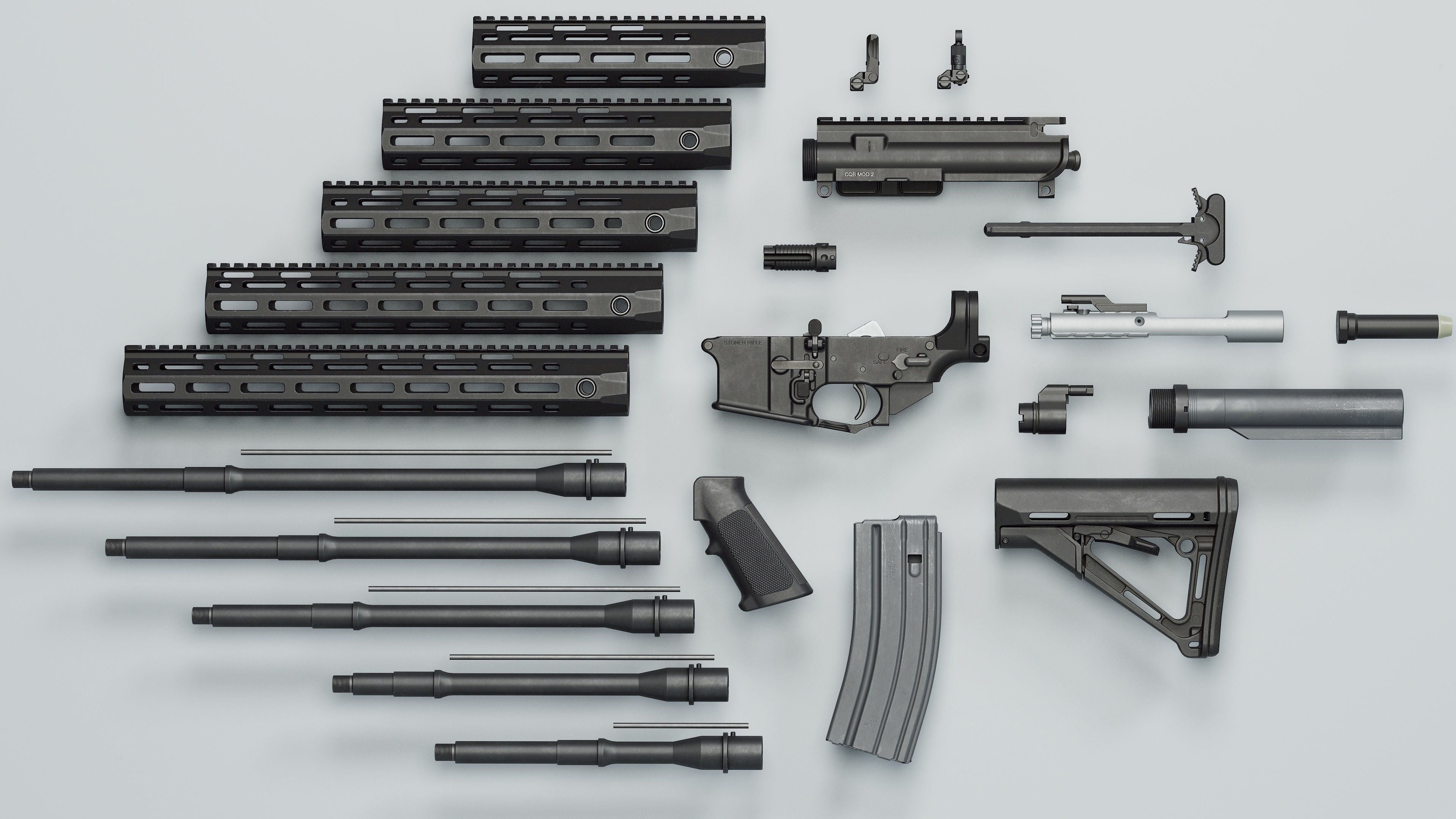 SR-15 - Replica Low-poly 3D model_15