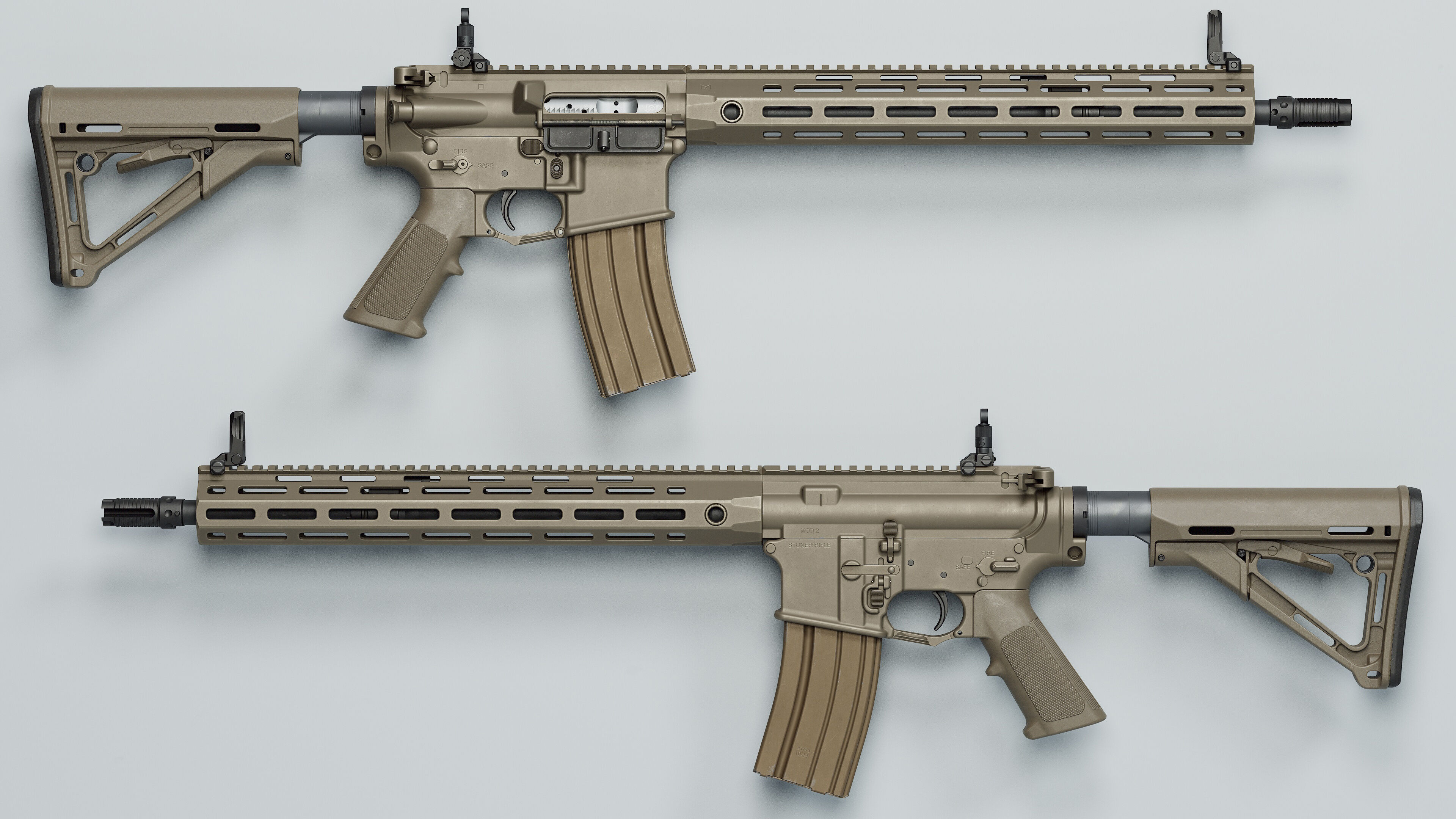 SR-15 - Replica Low-poly 3D model_1