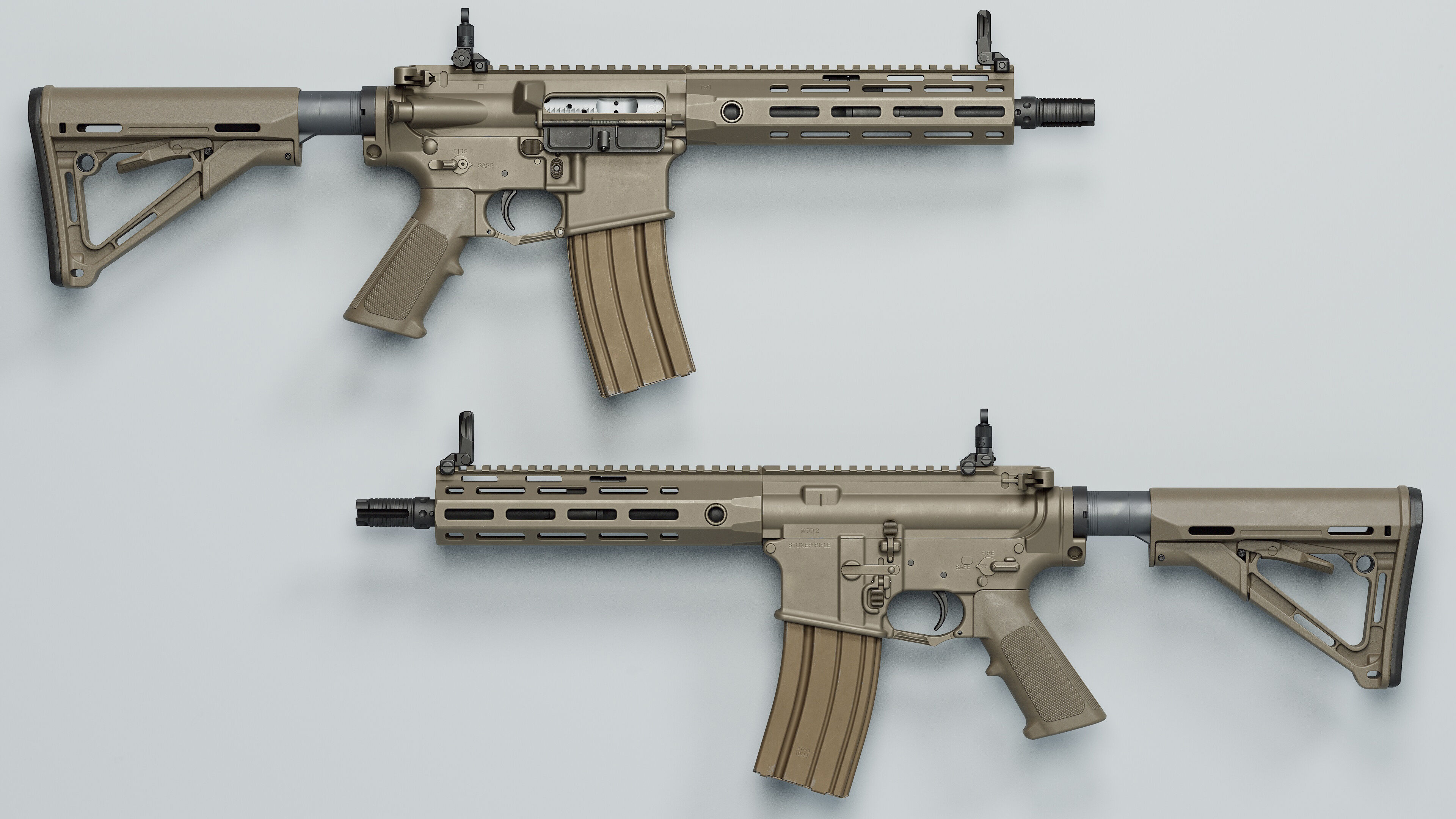 SR-15 - Replica Low-poly 3D model_5