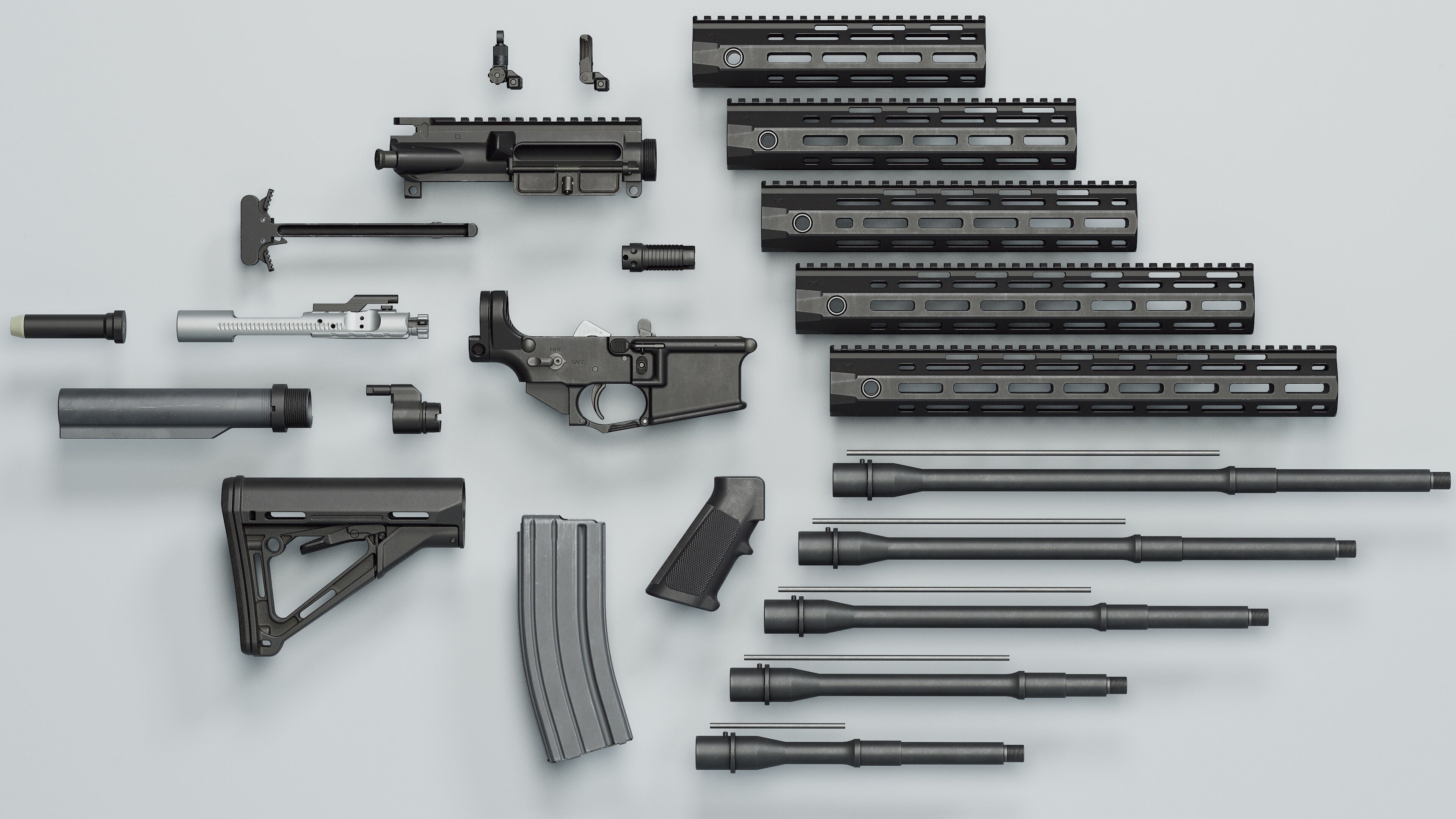 SR-15 - Replica Low-poly 3D model_14