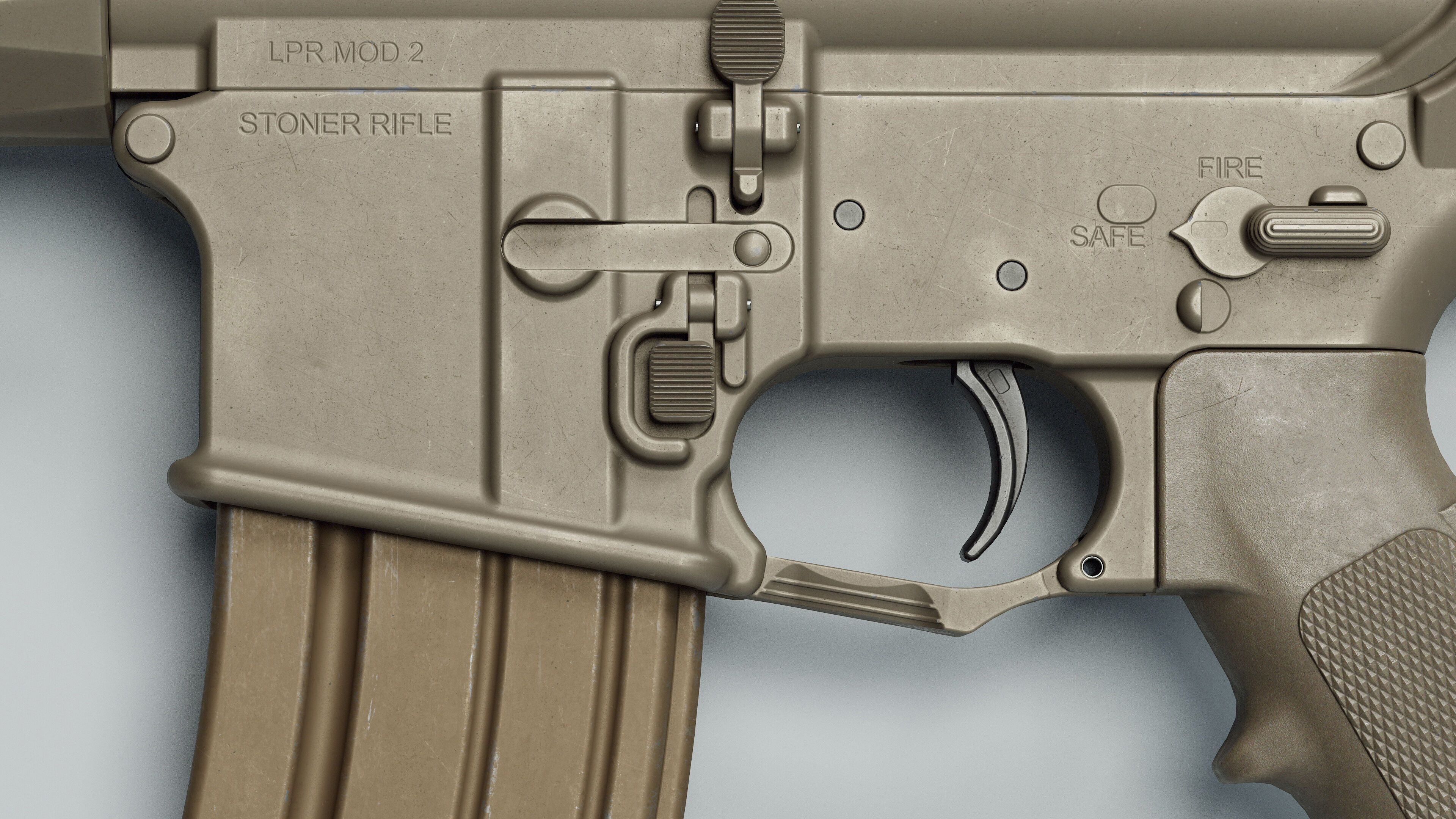 SR-15 - Replica Low-poly 3D model_49