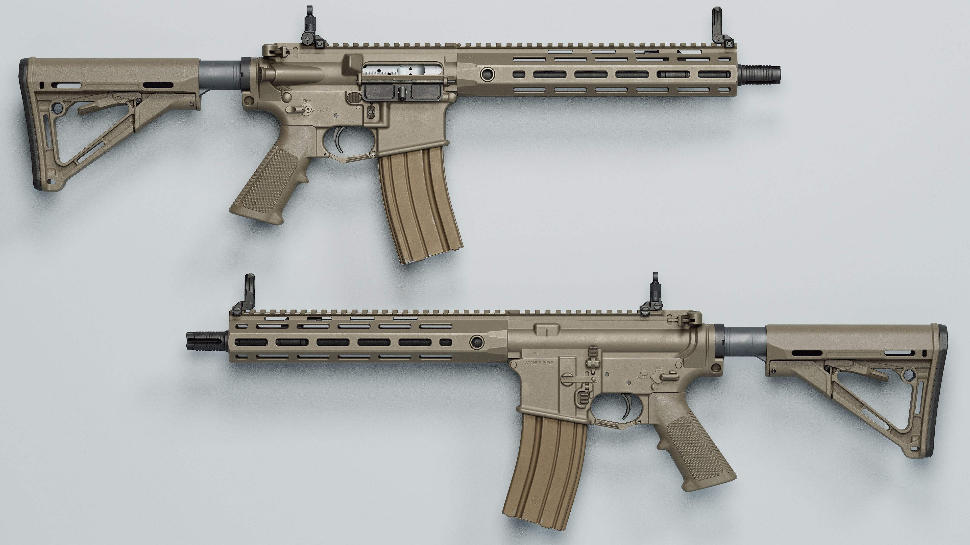 SR-15 - Replica Low-poly 3D model_3