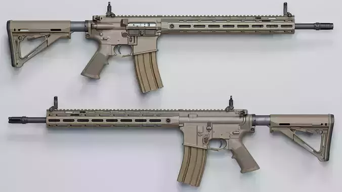 SR-15 - Replica Low-poly 3D model