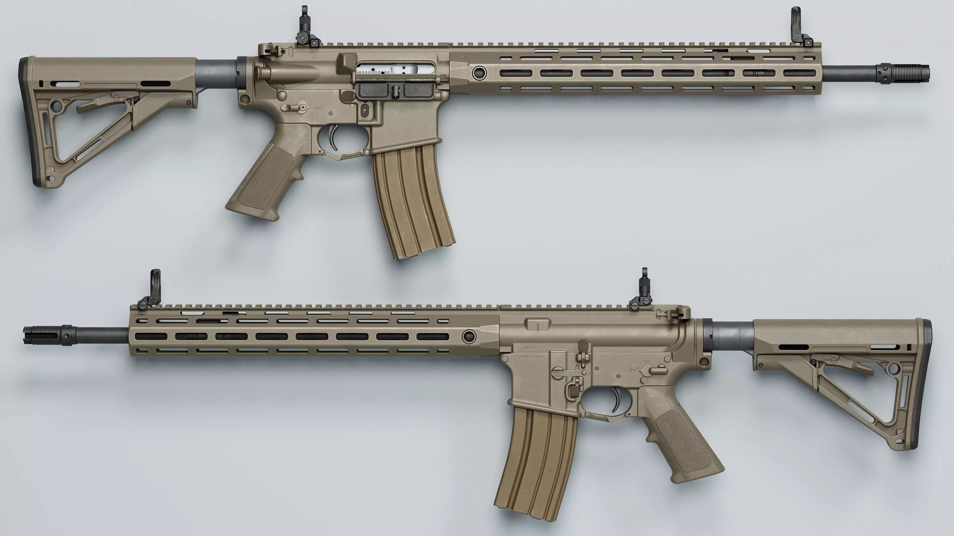 SR-15 - Replica Low-poly 3D model_0