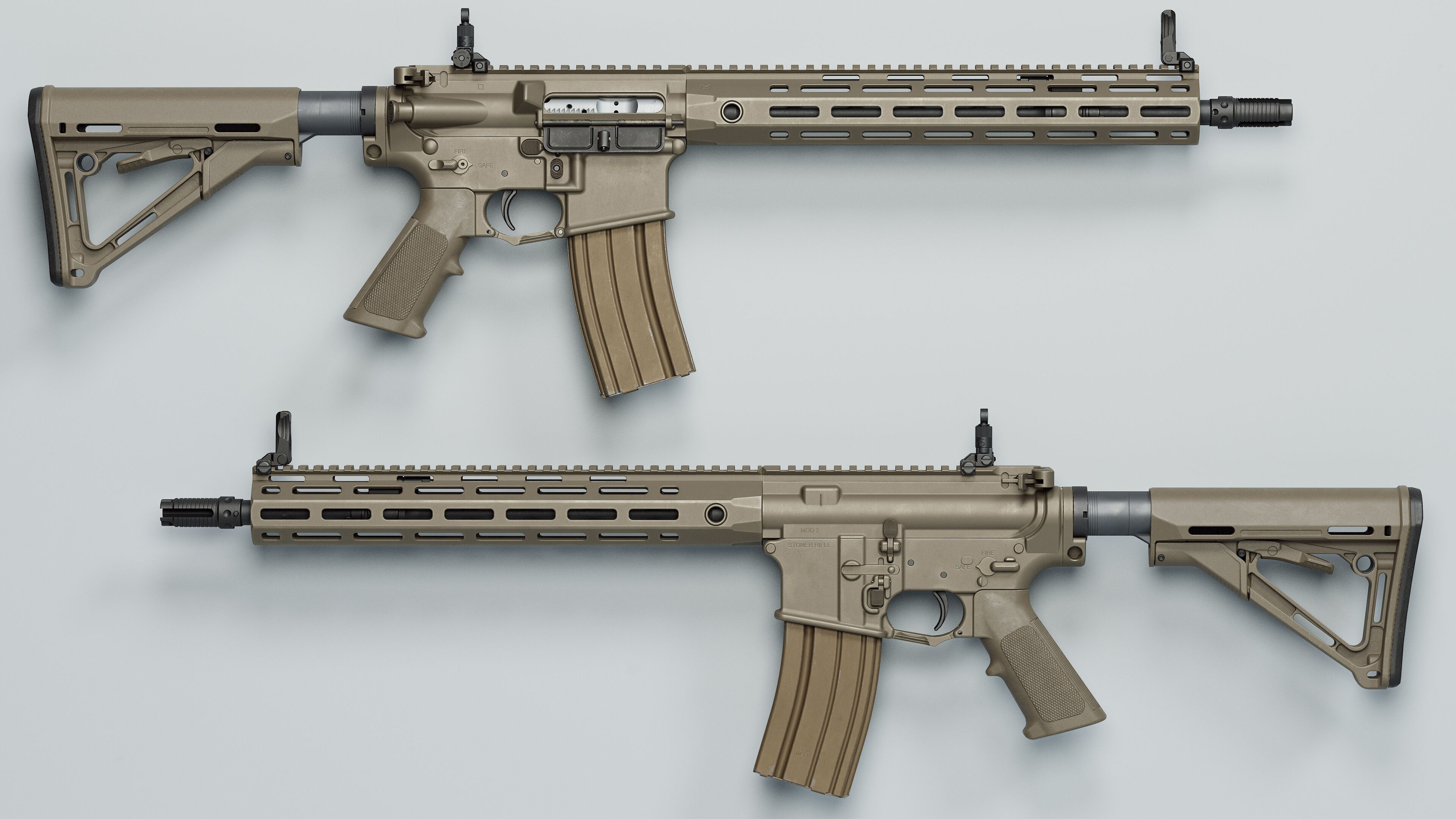 SR-15 - Replica Low-poly 3D model_2