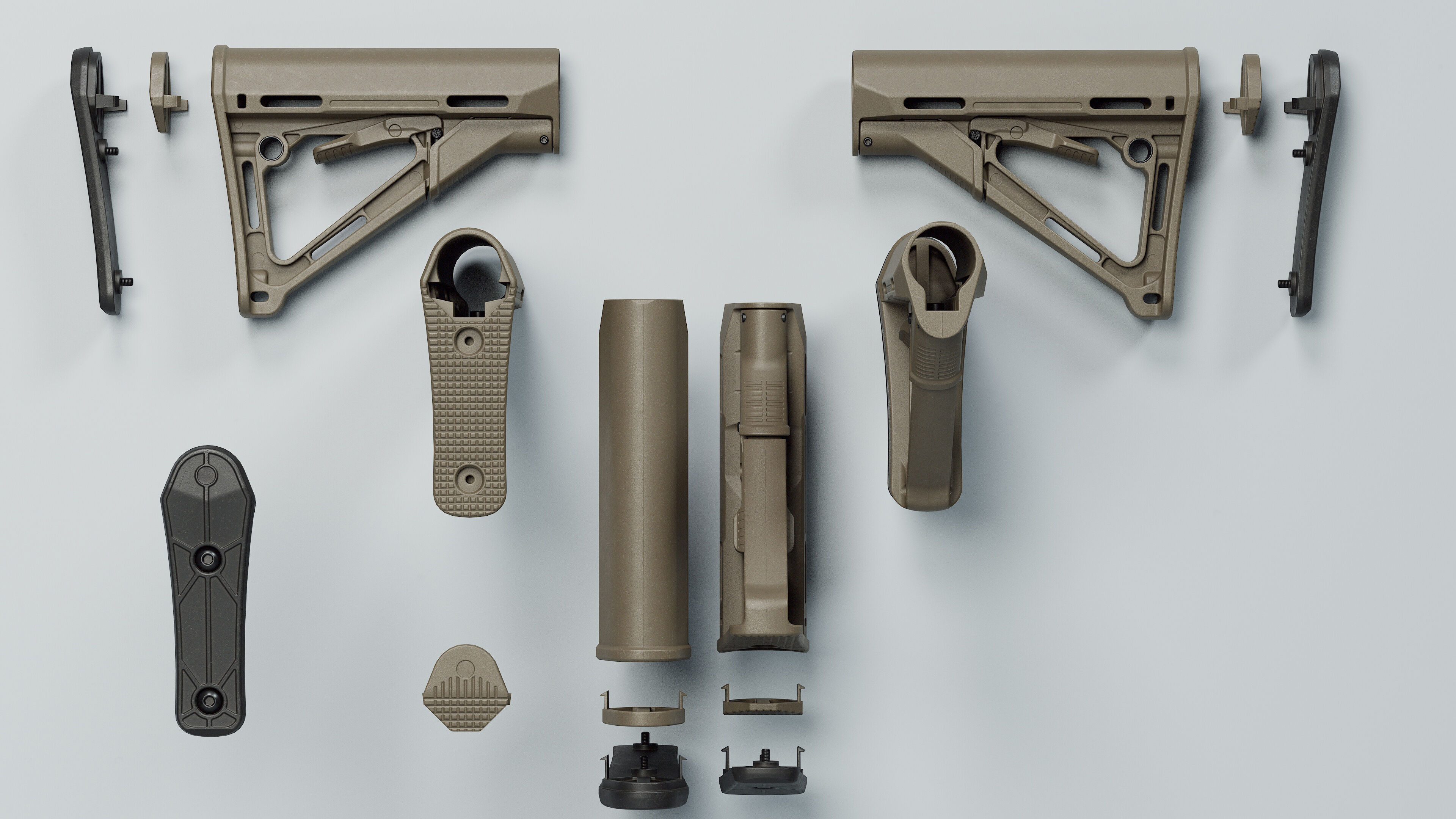 SR-15 - Replica Low-poly 3D model_35