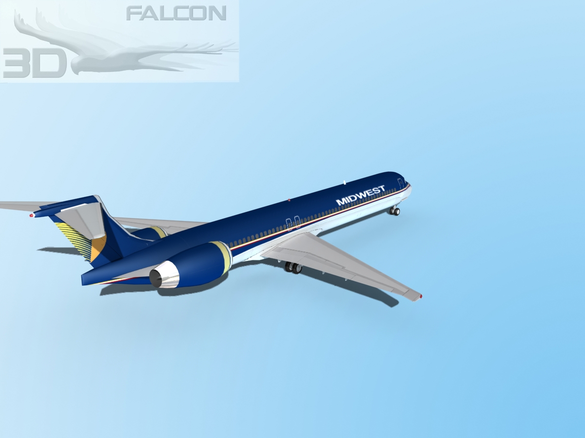 Falcon3D MD-80 Midwest Airlines 3D model_6