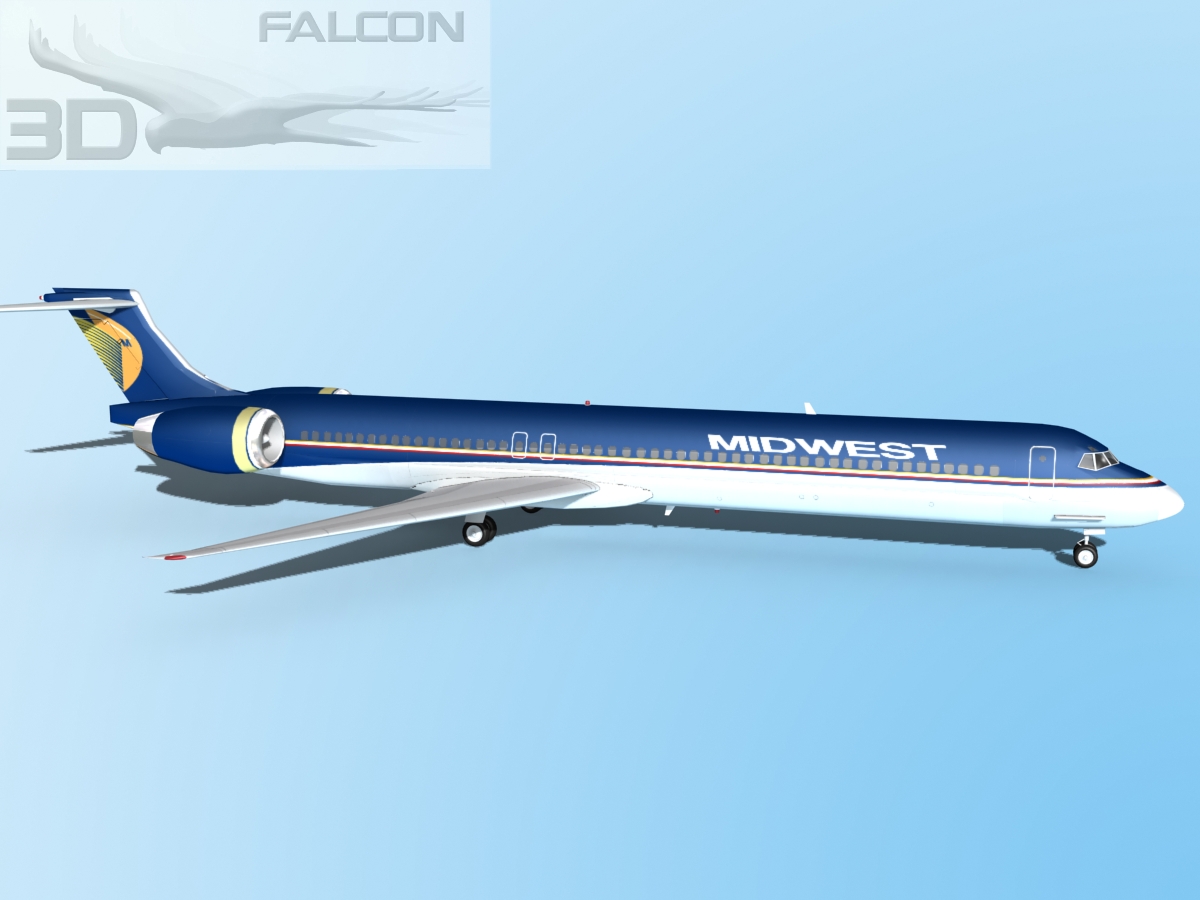 Falcon3D MD-80 Midwest Airlines 3D model_4