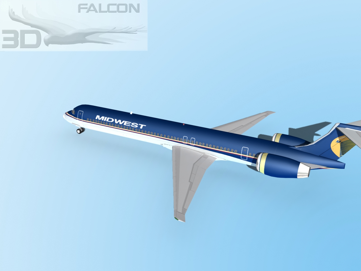 Falcon3D MD-80 Midwest Airlines 3D model_9