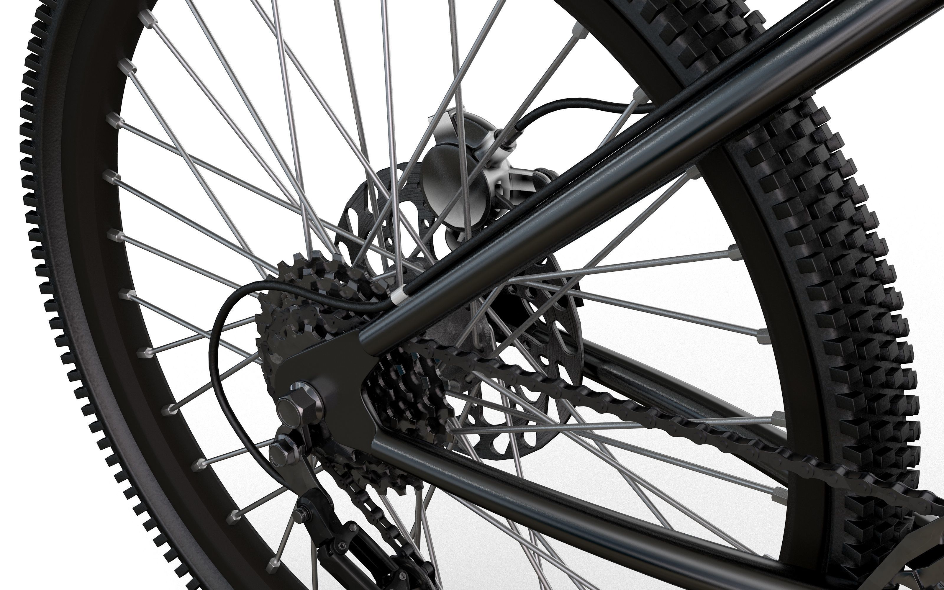 Bike Bicycle 3D model_3