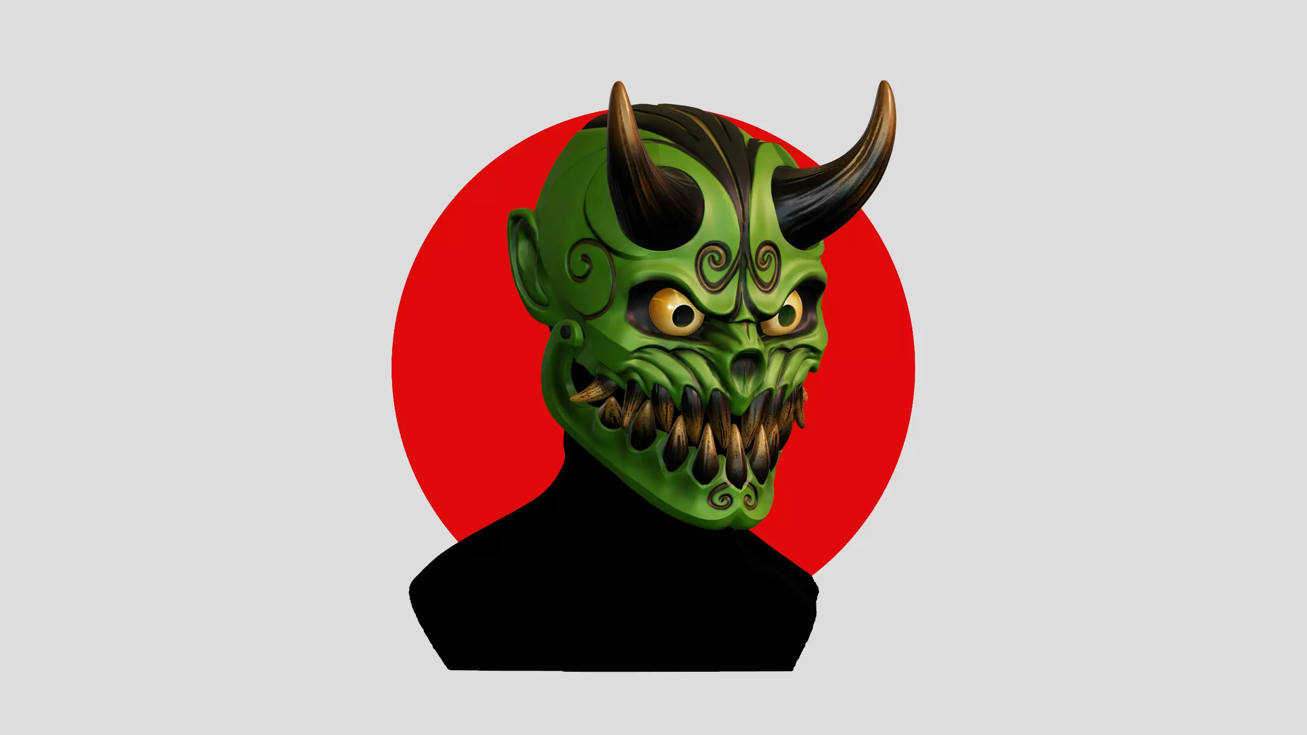 ALEX TERRIBLE ONI MASK 2 3D print model