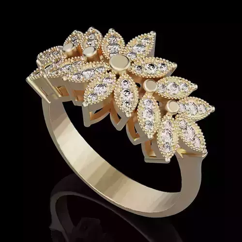 Lux ring silver gold sterling printable jewelry 3D model