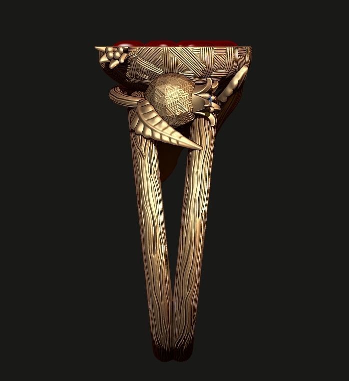 A RING OF POMEGRANATE Printable Model 3D print model_4