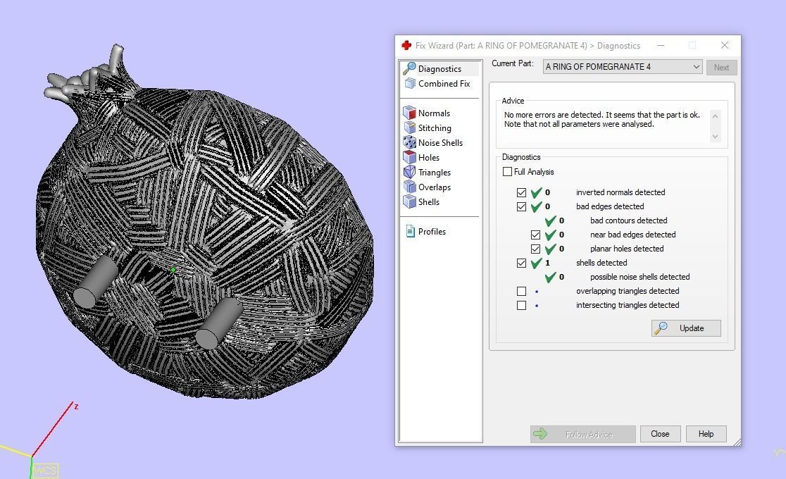 A RING OF POMEGRANATE Printable Model 3D print model_15