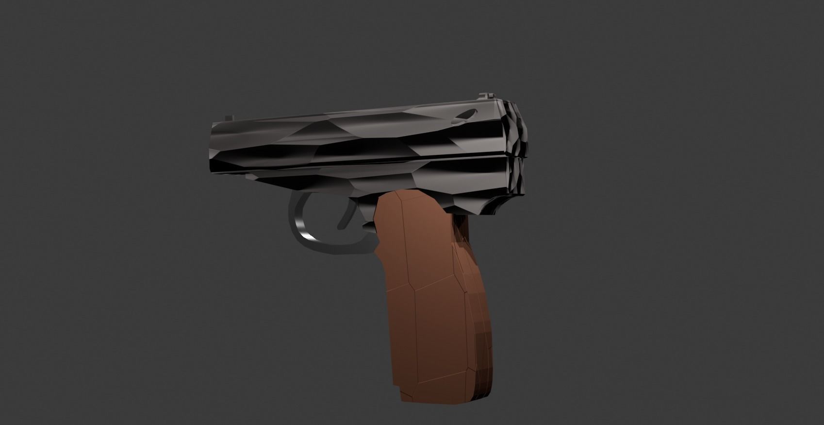 Pistol 3D model_2