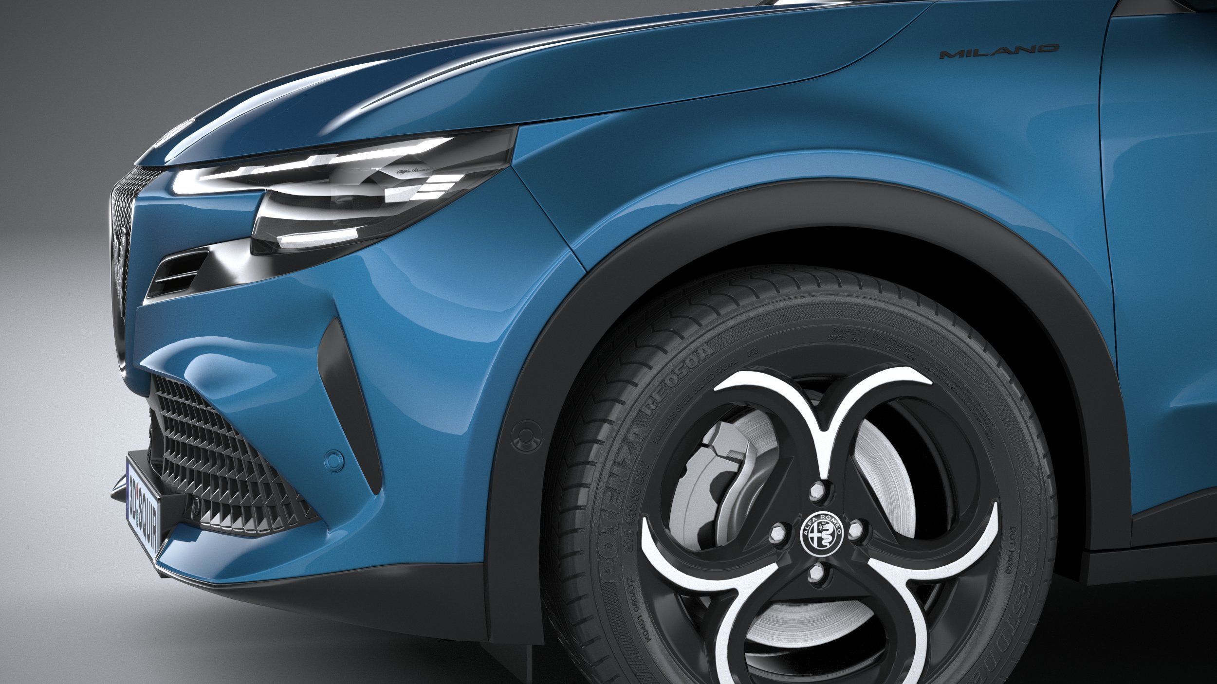 Alfa Romeo Junior - Milano Hybrid 2025 3D model_3