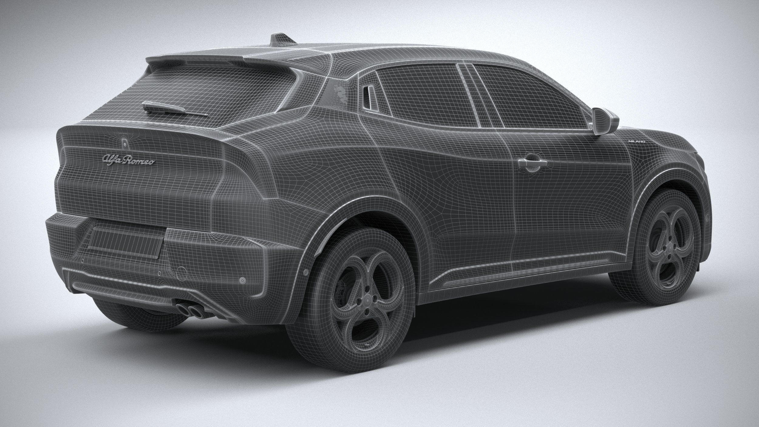 Alfa Romeo Junior - Milano Hybrid 2025 3D model_27