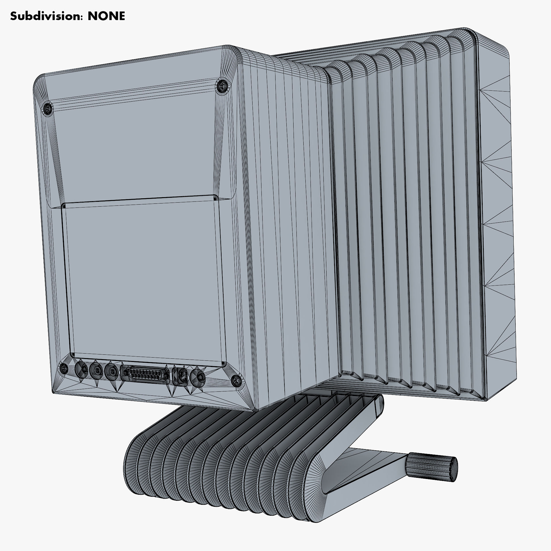 NeXT MegaPixel Display 90s M 1 3D model_13
